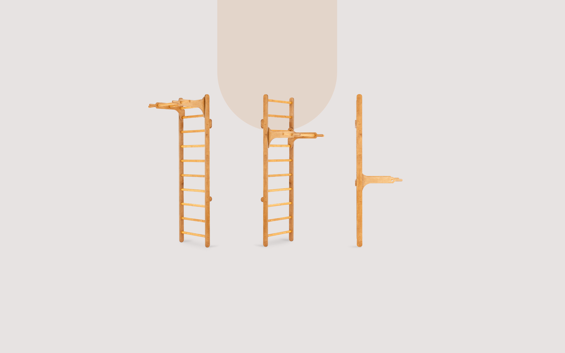 Flat Set — Pine . Light Brown finish